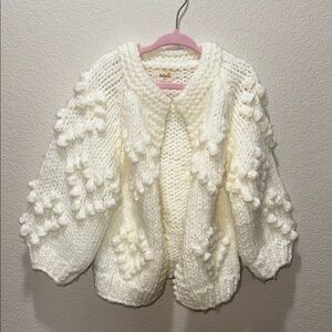 Cozy White Knit Sweater for Kids